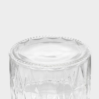 Банка стеклянная для сыпучих продуктов с керамической крышкой Доляна &laquo;Голубки&raquo;, 500 мл, 11&times;17 см