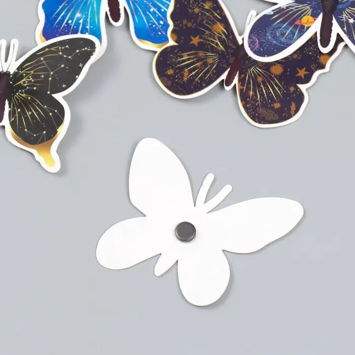 Набор магнитов на холодильник «Космос », 12 шт., картон, h=4-10 см