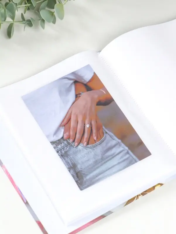 Фотоальбом на 100 фото 13х18 см "Сердца в сердцах" в коробке 5х18х20,5 см