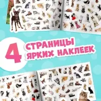 Наклейки детские &laquo;111 наклеек. Кошки и собаки&raquo;, 12 стр.