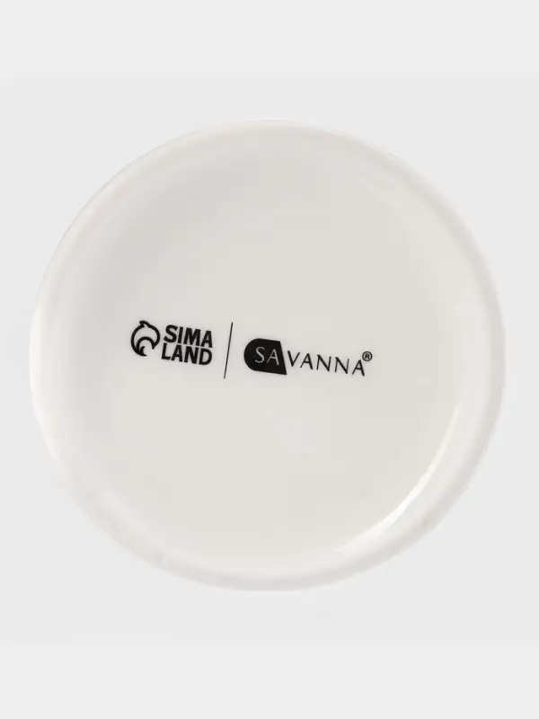 Набор для ванной SAVANNA, 4 предмета, дозатор для мыла, стакан, мыльница, ёмкость для ватных дисков