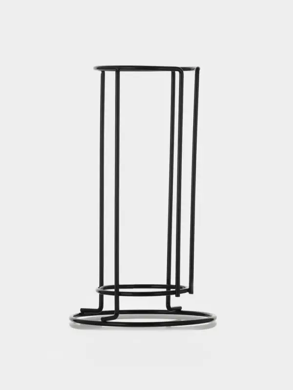 Набор кружек Доляна &laquo;Квартет&raquo;, 4 шт., 250 мл. на металлической подставке, стекло, прозрачный