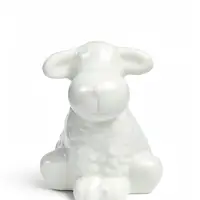Фигурка декоративная &laquo;Белый барашек&raquo;, керамика, 7.4&times;6.6&times;8.6 см