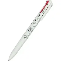 Набор шариковых ручек, 3 штуки, автоматические, 4-цветные, белый корпус, с рисунком