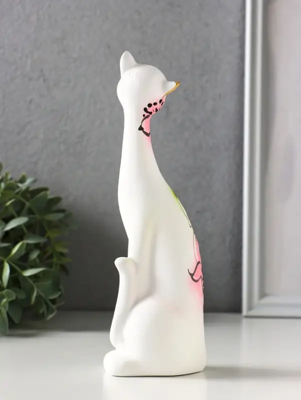 Фигура керамика &laquo;Кошка Итальянка&raquo;, 21 см, белый