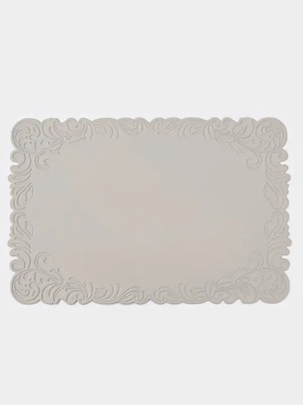 Набор салфеток сервировочных на стол Доляна, 2 шт., 45&times;30 см, бежевый