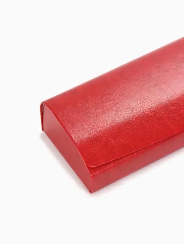 Футляр для очков на магните, 15.5&times;3.3&times;6 см, красный
