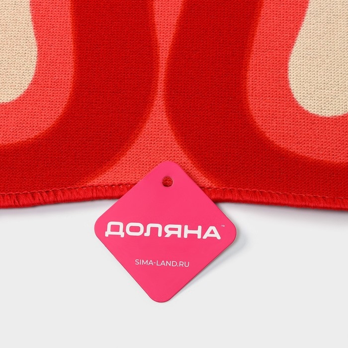 Коврик для дома Доляна &laquo;Следы&raquo;, 44&times;49 см, цвет МИКС