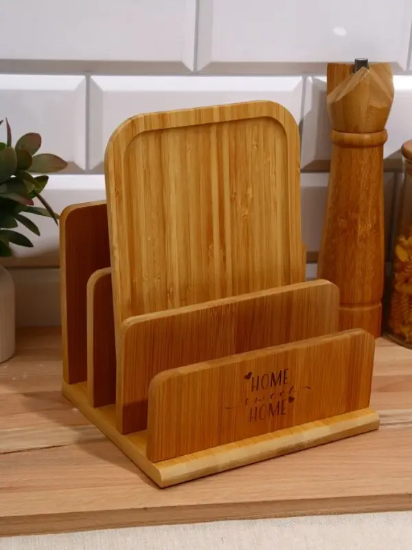 Подставка для разделочных досок "Home", 18×10 см, 3 отсека