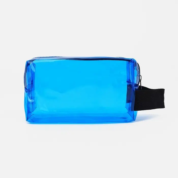 Косметичка на молнии, цвет синий