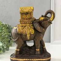 Копилка для денег &laquo;Слон Богатство&raquo;, гипс под золото, 32&times;21&times;15 см