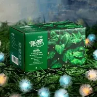 Гирлянда &laquo;Нить&raquo;, 4.5 м, уличная, с насадками &laquo;Ёжики&raquo;, IP44, 30 LED, 2 режима, солнечная батарея, тёмная нить, свечение жёлтое/аквамарин