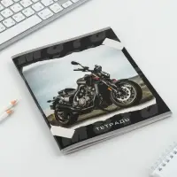 Тетрадь в клетку, 48 л., А5, на скрепке, блок №2 «Мотоцикл» МИКС Тетрадь в клетку, 48 л., А5, на скрепке, блок №2 «Мотоцикл» МИКС