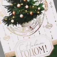 Конверт для денег &laquo;Счастливого нового года&raquo;, тиснение, набор 4 штуки