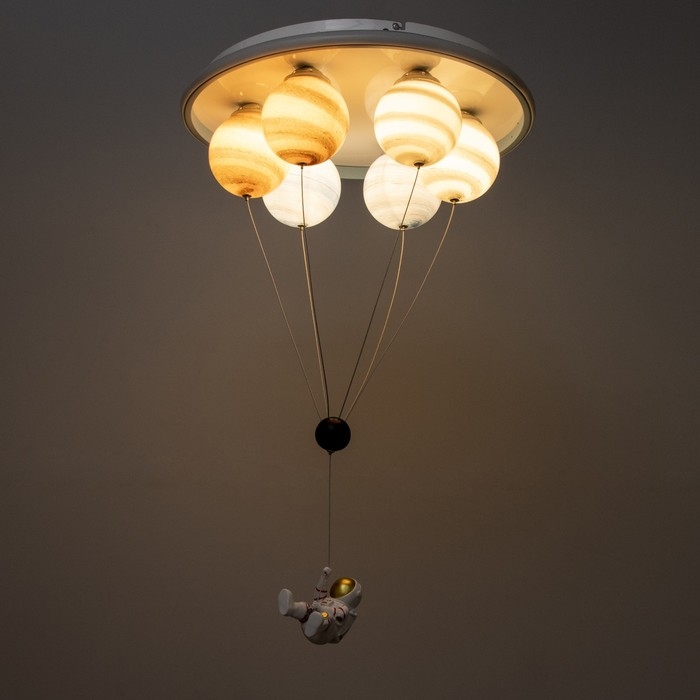 Люстра Люстра "Полет" 6хЕ27 40Вт белый 50х50х60см