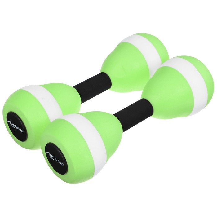 Гантели для аквааэробики ONLYTOP, 2 шт., 27,5х9 см, цвета МИКС Гантели для аквааэробики ONLYTOP, 2 шт., 27,5х9 см, цвета МИКС