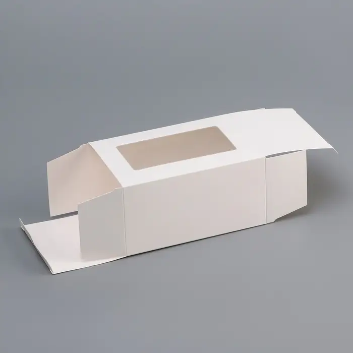 Коробка складная с окном 16×10×8 см Коробка складная с окном 16×10×8 см