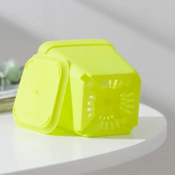 Горшок для цветов с поддоном, 7×7×7.5 см, 250 мл, пластиковый, МИКС