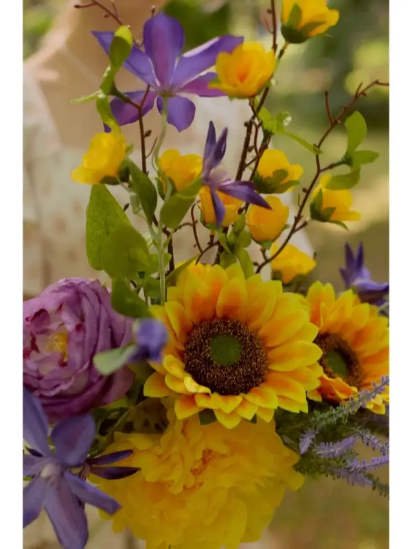 Цветы искусственные &laquo;Роза мини карнавал&raquo;, 70&times;4 см, жёлтые