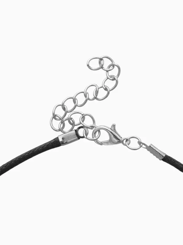 Кулон на шнурке &laquo;Для фото&raquo;, сердце с розой, цвет чернёное серебро на чёрном шнурке, 45 см