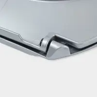 Сиденье для унитаза &laquo;Ракушка&raquo;, 44&times;37 см, с крышкой, серебристый перламутр