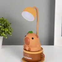 Ночник "Капибара в чашке" 8хLED 3Вт 5V USB АКБ 2 режима 9,5х9,5х28,5 см Ночник "Капибара в чашке" 8хLED 3Вт 5V USB АКБ 2 режима 9,5х9,5х28,5 см