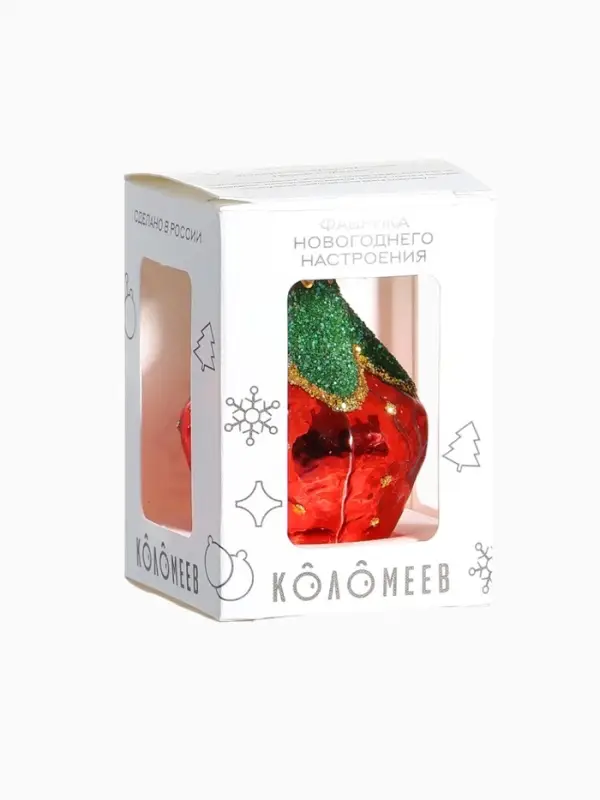 Ёлочное украшение &laquo;Клубничка&raquo; h=6 см