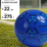 Футбольный мяч ONLYTOP, машинная сшивка, 32 панели, р. 5, PVC, МИКС