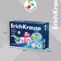 Гуашь 6 цветов &times; 20 мл, ErichKrause Kids Space Animals, с УФ защитой яркости, в коробке
