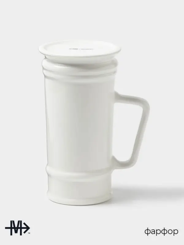 Кружка пивная Magistro OliveQueen, 750 мл, 13&times;10&times;18.5 см, фарфор, белая