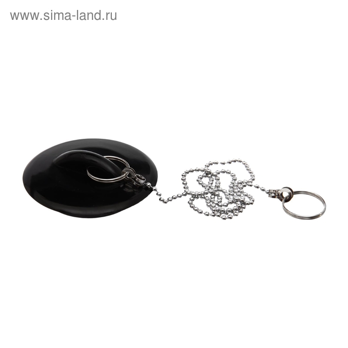 Пробка для ванны, d=6 см (внутренний d=4,5 см), цепочка 55 см, МИКС Пробка для ванны, d=6 см (внутренний d=4,5 см), цепочка 55 см, МИКС