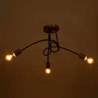 Люстра &laquo;Узел&raquo; 3&times;40 Вт Е27 черный/латунь 52&times;52&times;36 см