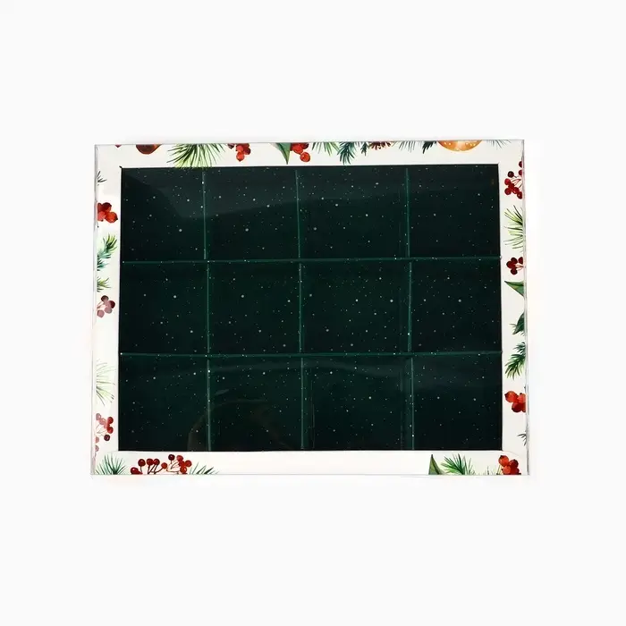 Коробка под 12 конфет с ячейками &laquo;Сладкого Нового года!&raquo;, 14.5&times;18.5&times;3 см