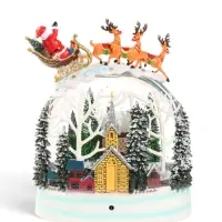 Фигурка светодиодная &laquo;Сказка&raquo;, новогодняя, 3хАА, музыка, свет, USB, 9.5&times;16&times;20 см