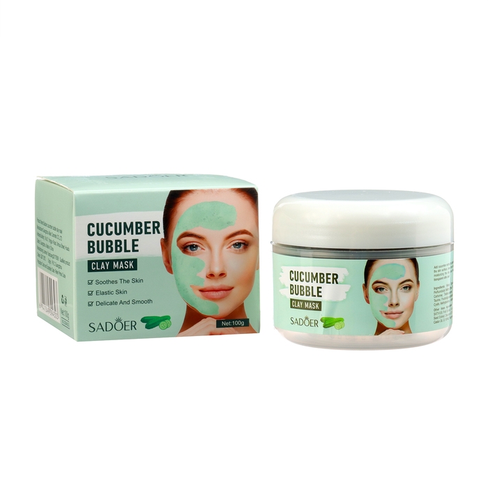 Пузырьковая зеленая маска для лица, кислородная с огурцом, глубокое очищение и увлажнение, 100 г Пузырьковая зеленая маска для лица, кислородная с огурцом, глубокое очищение и увлажнение, 100 г