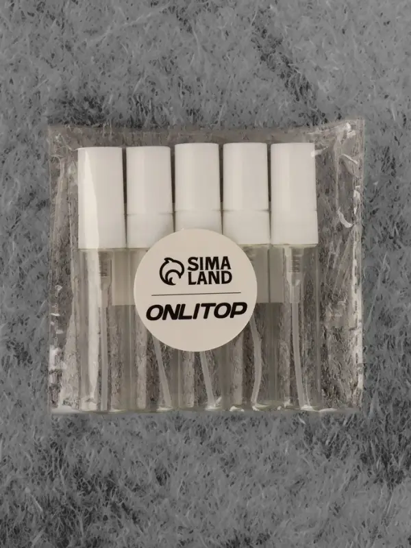 Флакон для парфюма, с распылителем, 5 мл, фасовка – 5 шт., белый Флакон для парфюма, с распылителем, 5 мл, фасовка – 5 шт., белый