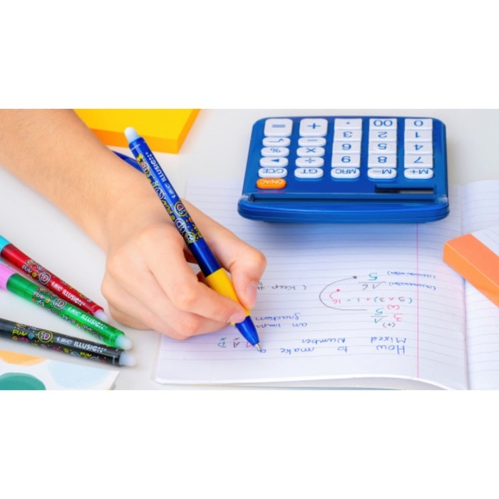 Ручка гелевая стираемая BIC Gelocity Illusion, узел 0.7 мм, чернила синие, цена за 1 шт Ручка гелевая стираемая BIC Gelocity Illusion, узел 0.7 мм, чернила синие, цена за 1 шт