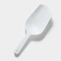 Совки для сыпучих продуктов, набор 3 шт., 15.5&times;5.5&times;2.5 / 18.7&times;6.7&times;3 / 22.1&times;8&times;3.1 см, пластик, белые