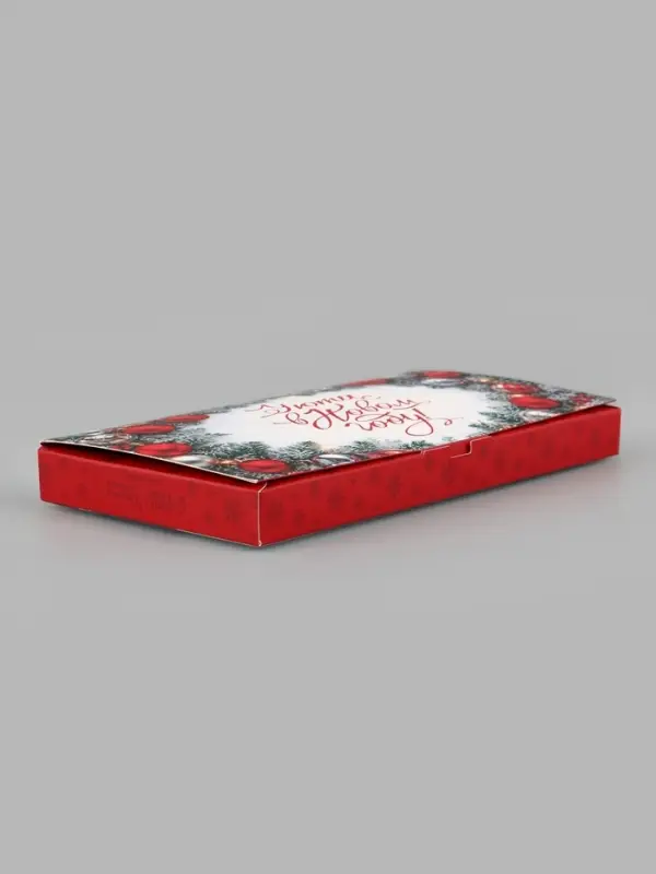 Коробка подарочная сборная &laquo;Новогодние шары&raquo;, 20&times;2&times;10 см