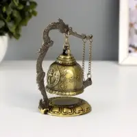 Колокол - гонг металл настольный &laquo;Будда&raquo;, d=4.8 см, 11.2&times;9.5&times;9.5 см