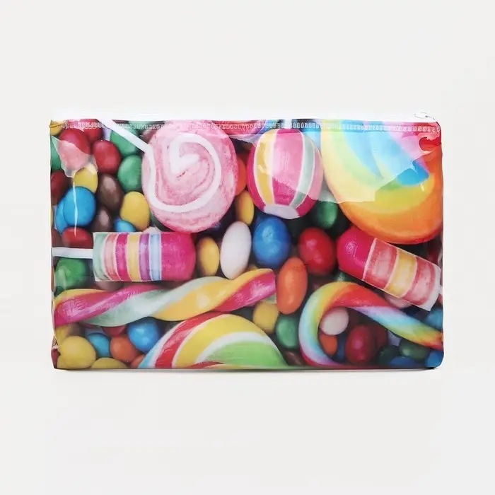 Косметичка на молнии, цвет разноцветный