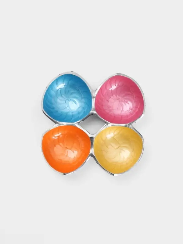 Менажница &laquo;Микс&raquo;, 23&times;23&times;4 см, алюминий