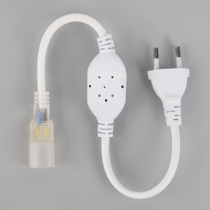 Гибкий неон Luazon Lighting 16 мм D-образный, IP65, 50 м, SMD2835, 120 LED/м, 220 В, свечение тёплое белое Гибкий неон Luazon Lighting 16 мм D-образный, IP65, 50 м, SMD2835, 120 LED/м, 220 В, свечение тёплое белое