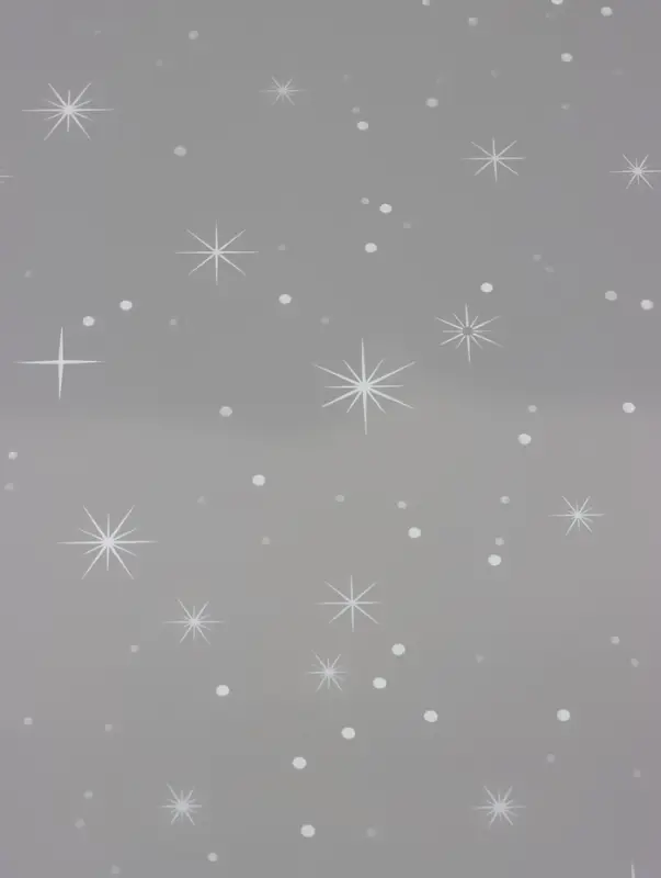 Пленка прозрачная с рисунком «Звездочка» Белый 0.7×8.2±5%м