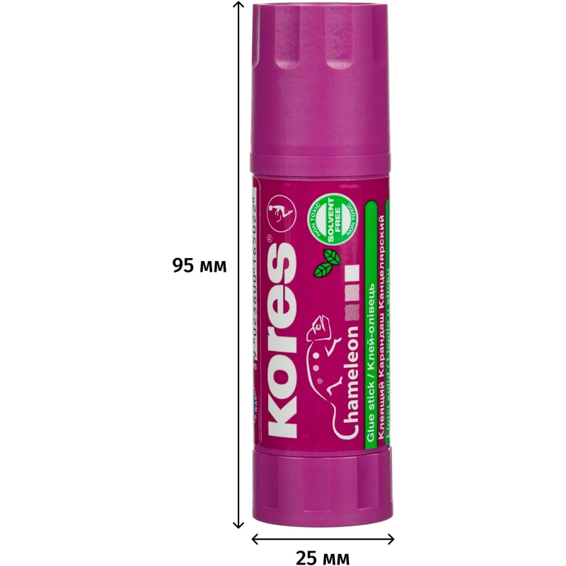 Клей-карандаш&nbsp;15г KORES Chameleon (исчезающий цвет), 16501/16502