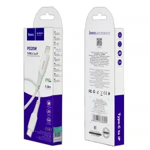 Кабель Type-C на Lightning 1M PD20W X70 HOCO белый
