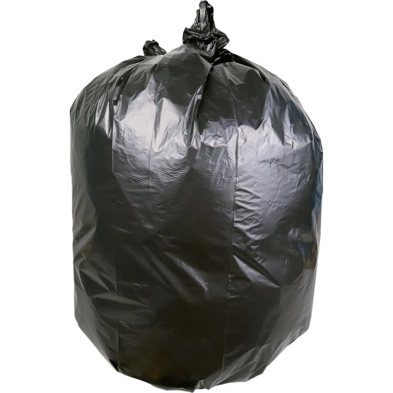 Мешки для мусора ПВД 240л, 35 мкм 10шт/рул.,черные 85х115см Элементари