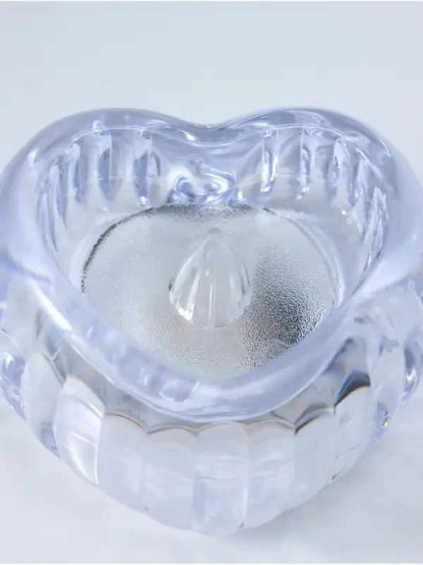 Светодиодная свеча LED - ночник RISALUX &laquo;Сердце в льдинке&raquo;, 3&times;LR1130, прозрачный, 5.5&times;5.5&times;3.3 см