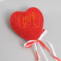 Декор для творчества "Love" длина 20 см, красный Декор для творчества "Love" длина 20 см, красный