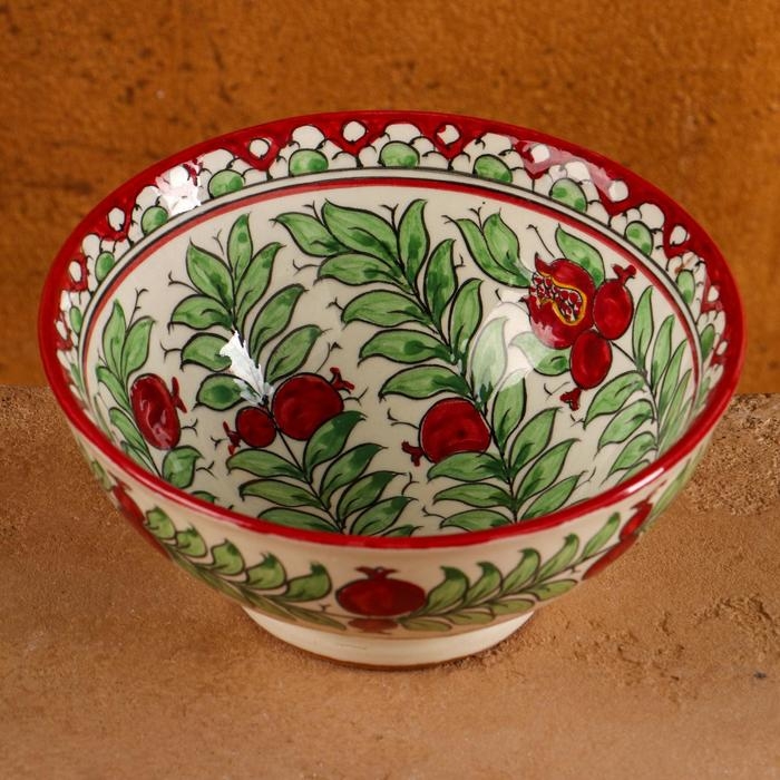 Коса Риштанская Керамика  Коса Риштанская Керамика "Гранаты" 15 см, малая, микс